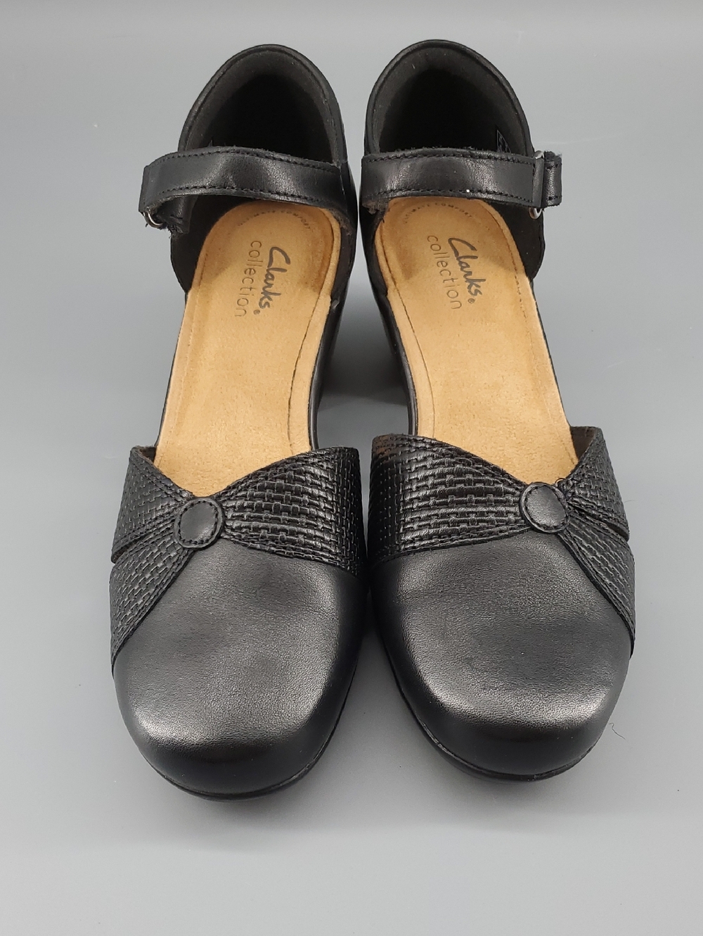 Claerks NEW WIDE Emily Ray Black Ankle-Straps